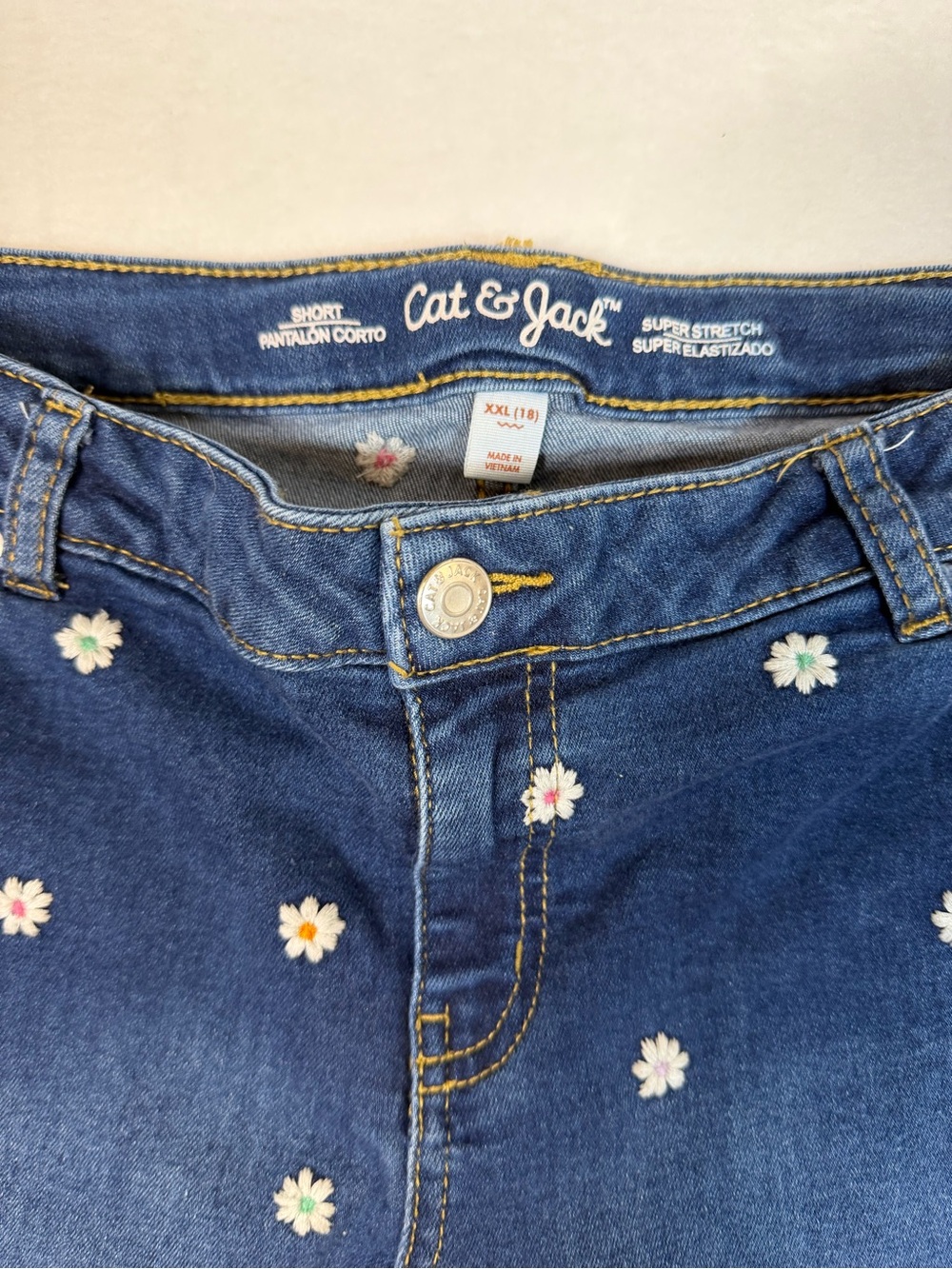 5‎ Pair Bundle of Youth Girls Denim Shorts Wonder Nation Cat Jack So Brand sz 18 - Picture 8 of 10